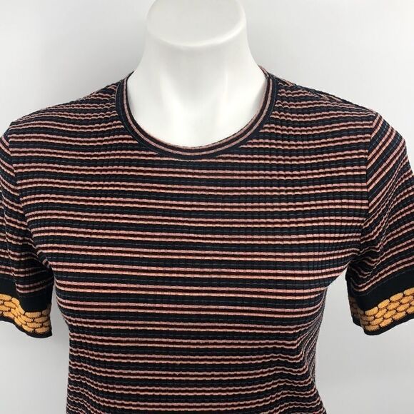 Zara black striped polyester blend top - Picture 2 of 6